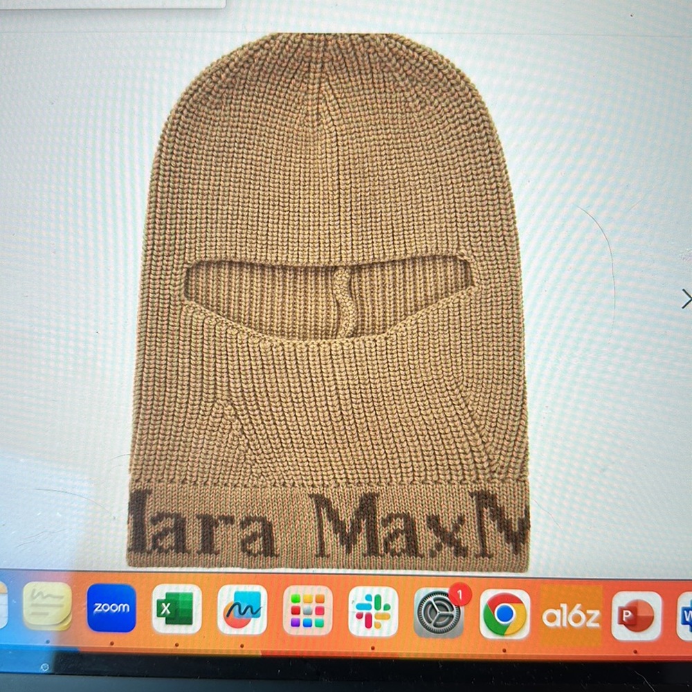 BNWOT Max Mara balaclava